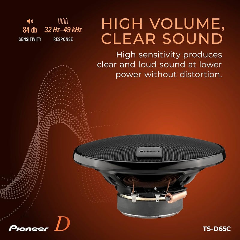 Pioneer نظام مكبرات الصوت المكونة من 2 طريق 17 سم من بايونير TS-D65C - Image 5